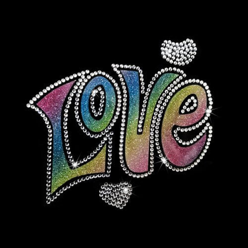 GIL01 Glitter & Rhinestone Transfer sample from the original CSTAR sample page