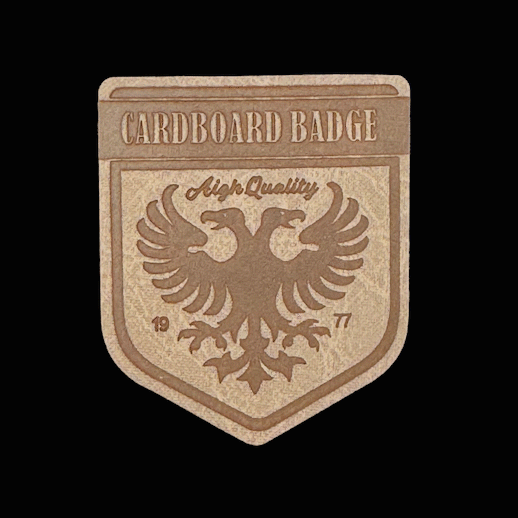 LAB05 Darkened Deboss Leather Label Transfer sample from the original CSTAR sample page